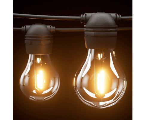 34m Solar Festoon String Lights Outdoor Christmas Light 30 LEDs Big Bedding Australia