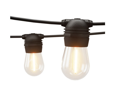 34m Solar Festoon Lights Outdoor 30 LED String Light Christmas Big Bedding Australia