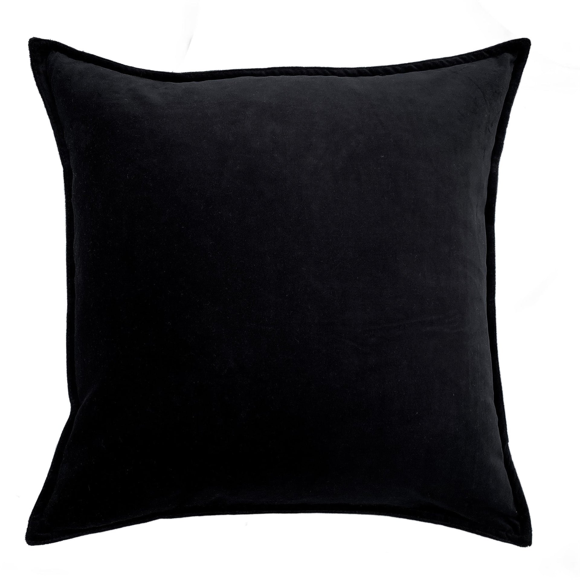 ZAAB | LUDO BLACK 50X50CM COTTON VELVET INDOOR CUSHION ZAAB