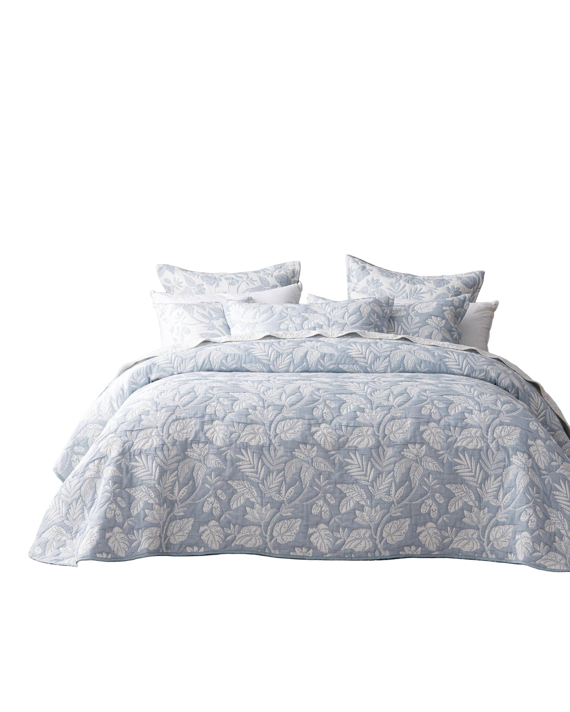 Bianca Bedding Laurieton Bedspread Set - BLUE