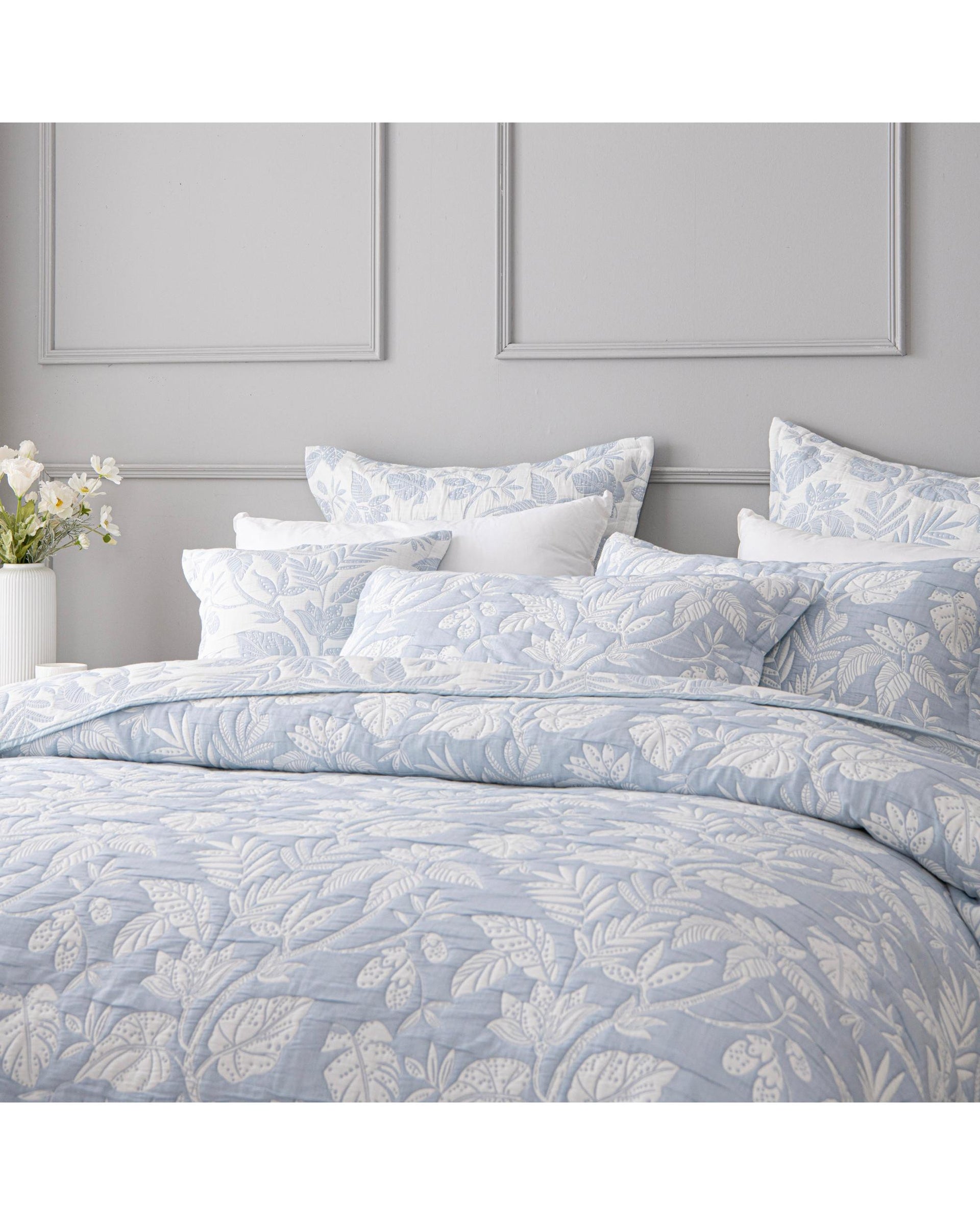 Bianca Bedding Laurieton Bedspread Set - BLUE