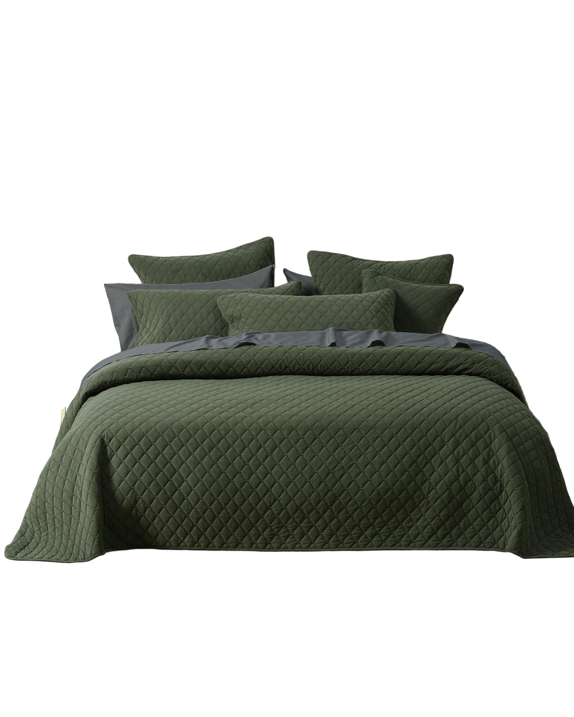 Bianca Bedding LESTER White Polyester Coverlet Set Bianca Bedding