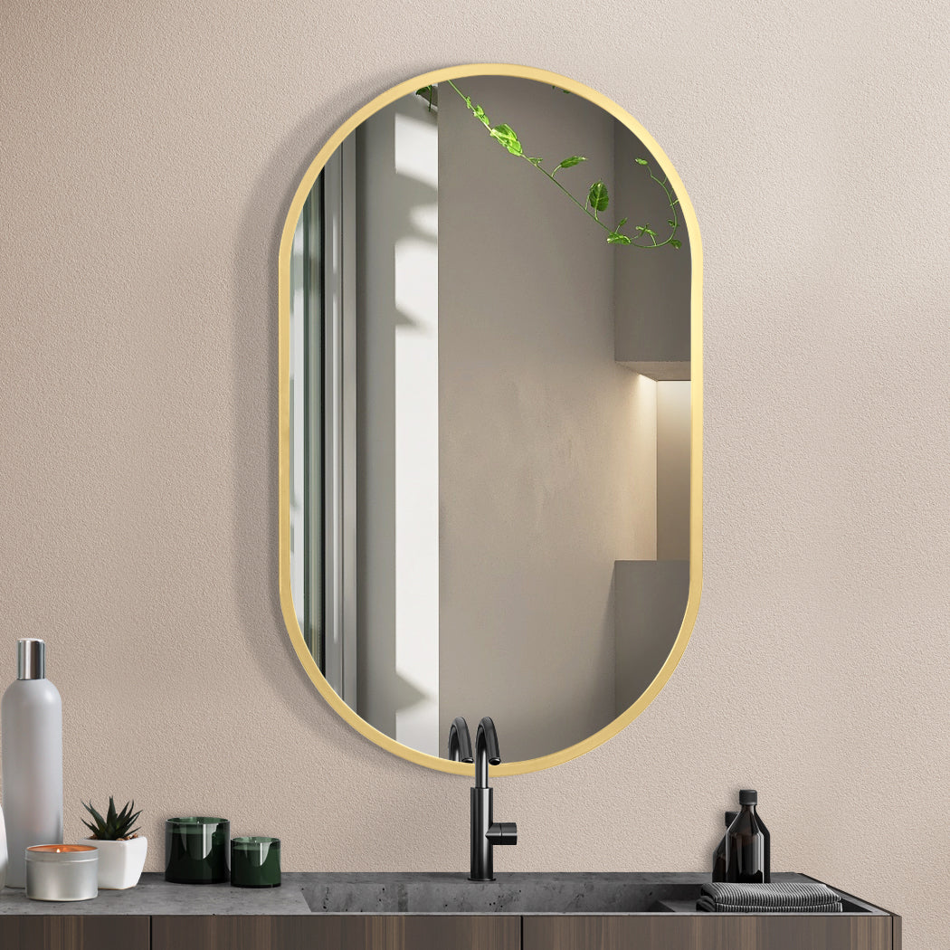 Yezi Wall Mirror Bathroom Decor Vanity Gold Big Bedding Australia