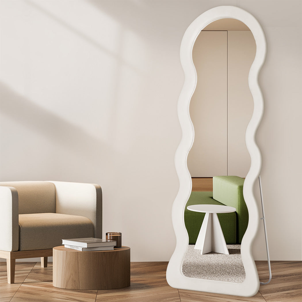 Flannel Wavy Framed Full Length Mirror Big Bedding Australia