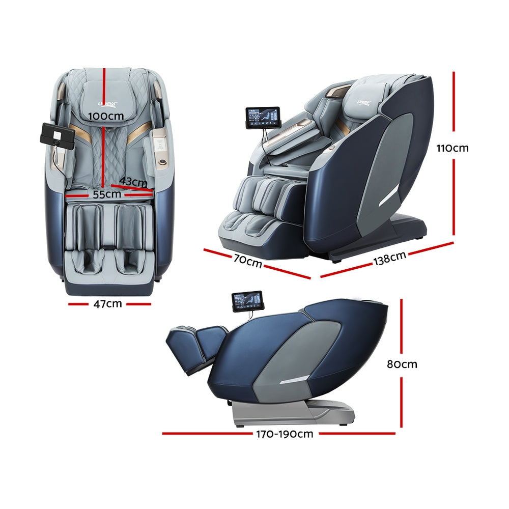 Livemor 4D Massage Chair Electric Recliner Double Core Mechanism Massager Melisa Big Bedding Australia