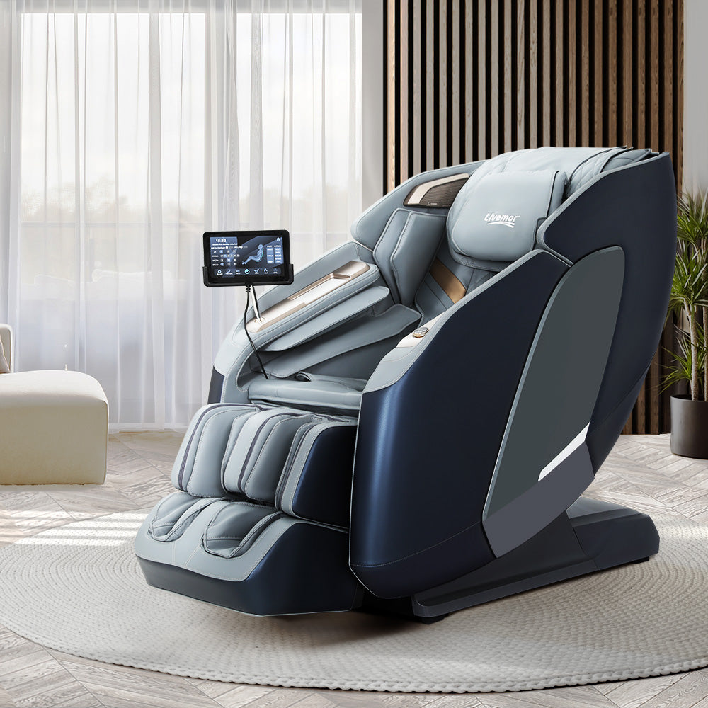 Livemor 4D Massage Chair Electric Recliner Double Core Mechanism Massager Melisa Big Bedding Australia