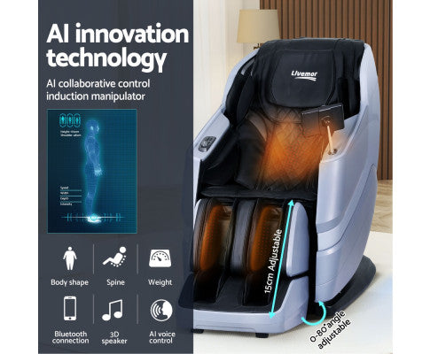 4D Massage Chair Electric Recliner Home Massager Miraj Livemor