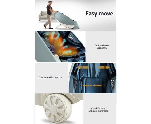 Massage Chair Zero Gravity Electric Massage Recliner Chairs Deluxe Blue Livemor