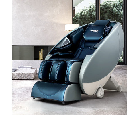 Massage Chair Zero Gravity Electric Massage Recliner Chairs Deluxe Blue Livemor