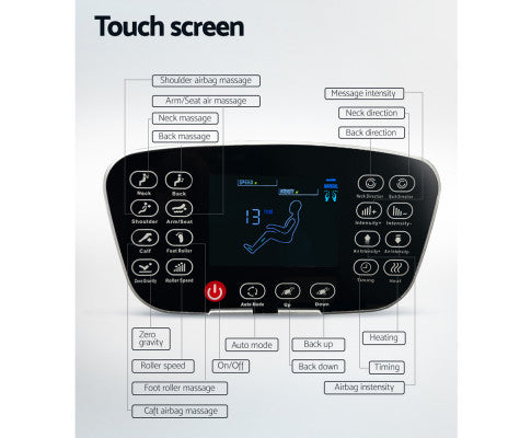 Electric Massage Chair Full Body Reclining Zero Shiatsu Heating Massager Livemor