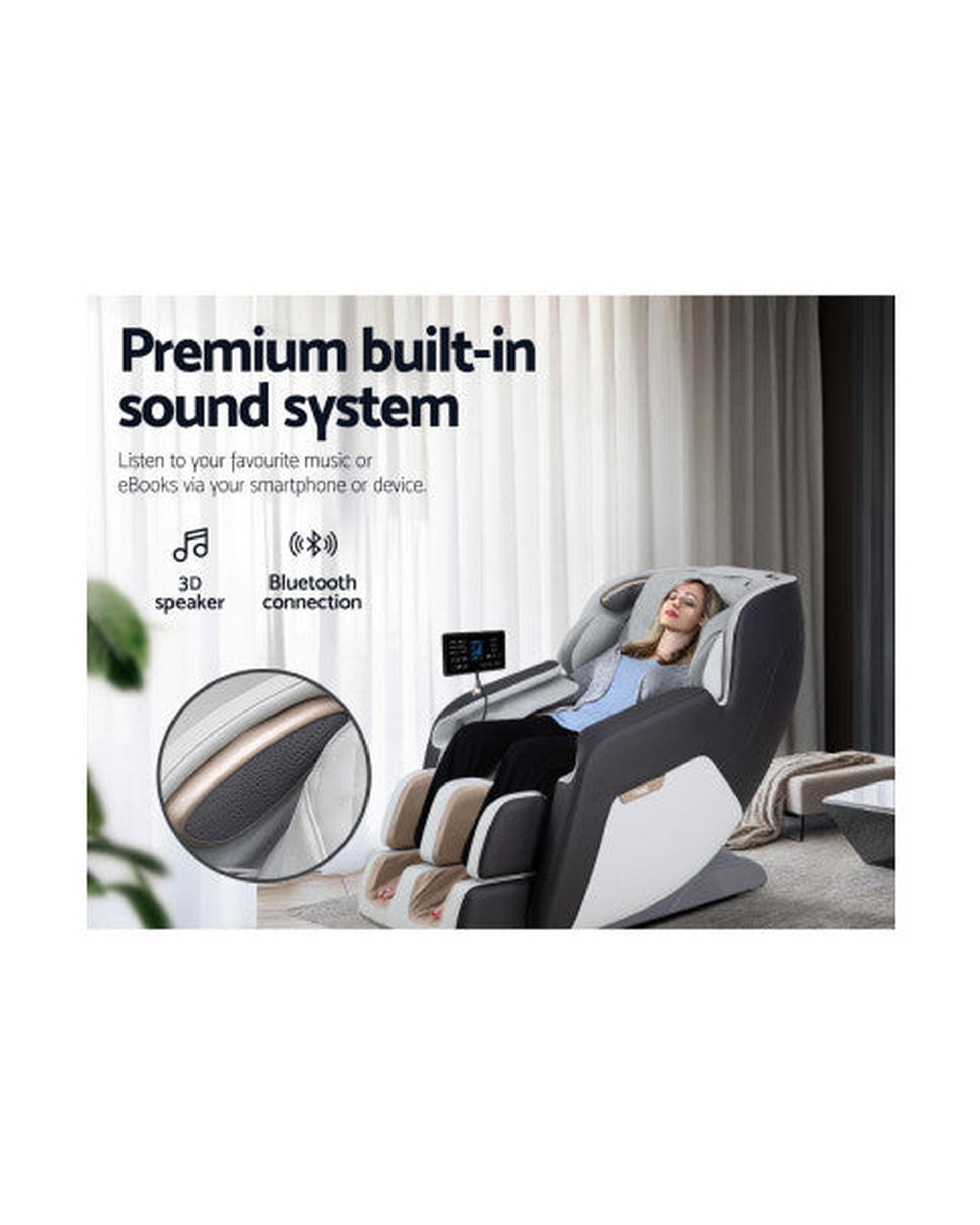 Massage Chair Electric Chairs Recliner Shiatsu Gravity Heating Massager Livemor