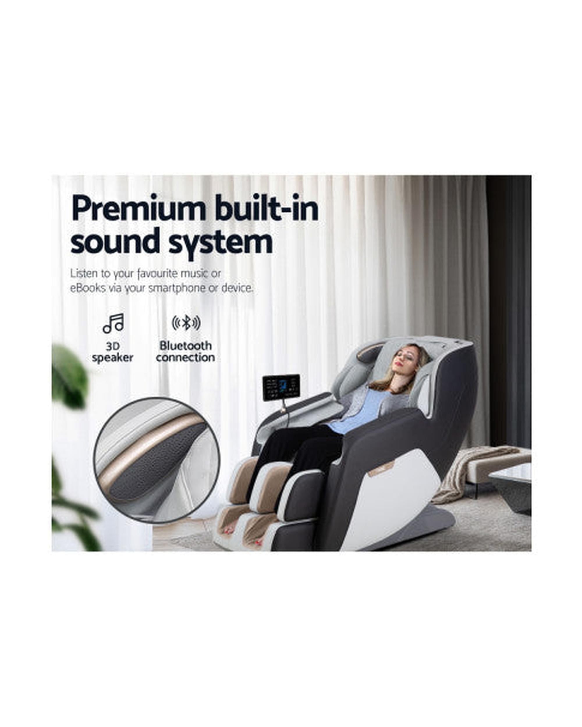 Massage Chair Electric Chairs Recliner Shiatsu Gravity Heating Massager Livemor