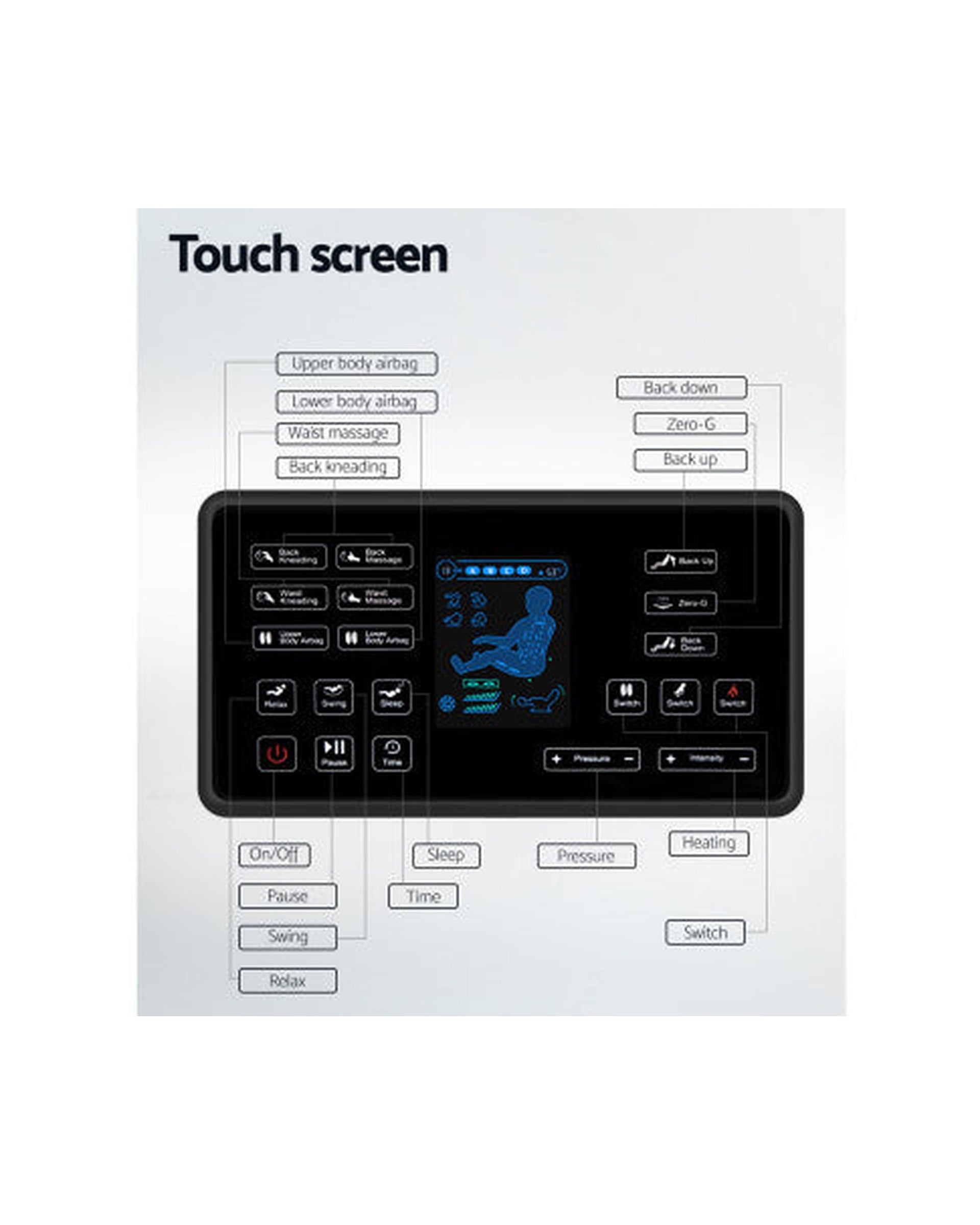 Massage Chair Electric Chairs Recliner Shiatsu Gravity Heating Massager Livemor