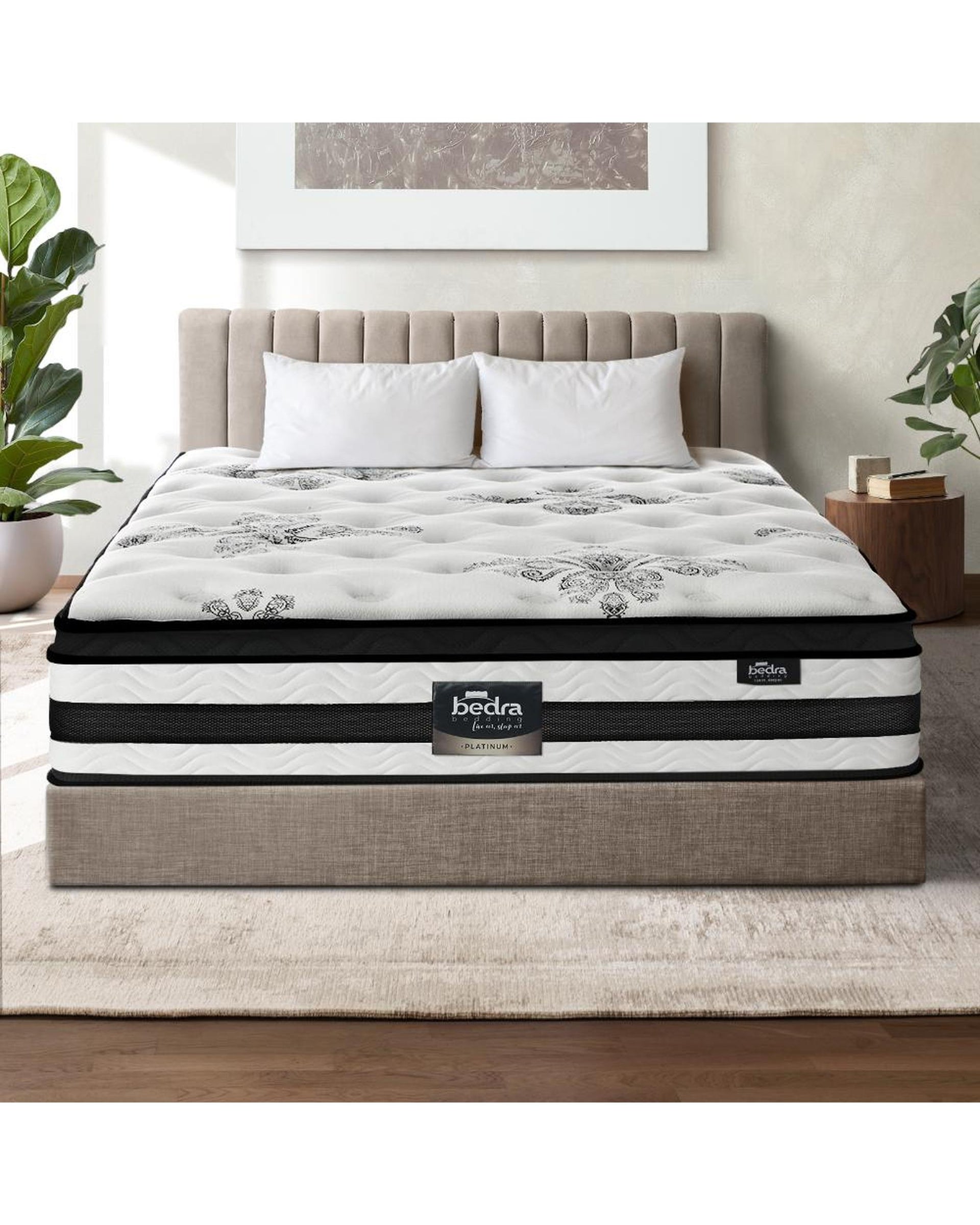 Mattress Cool Gel Bed Medium Firm Mattress with Pocket Spring 34cm Thickness Bedra