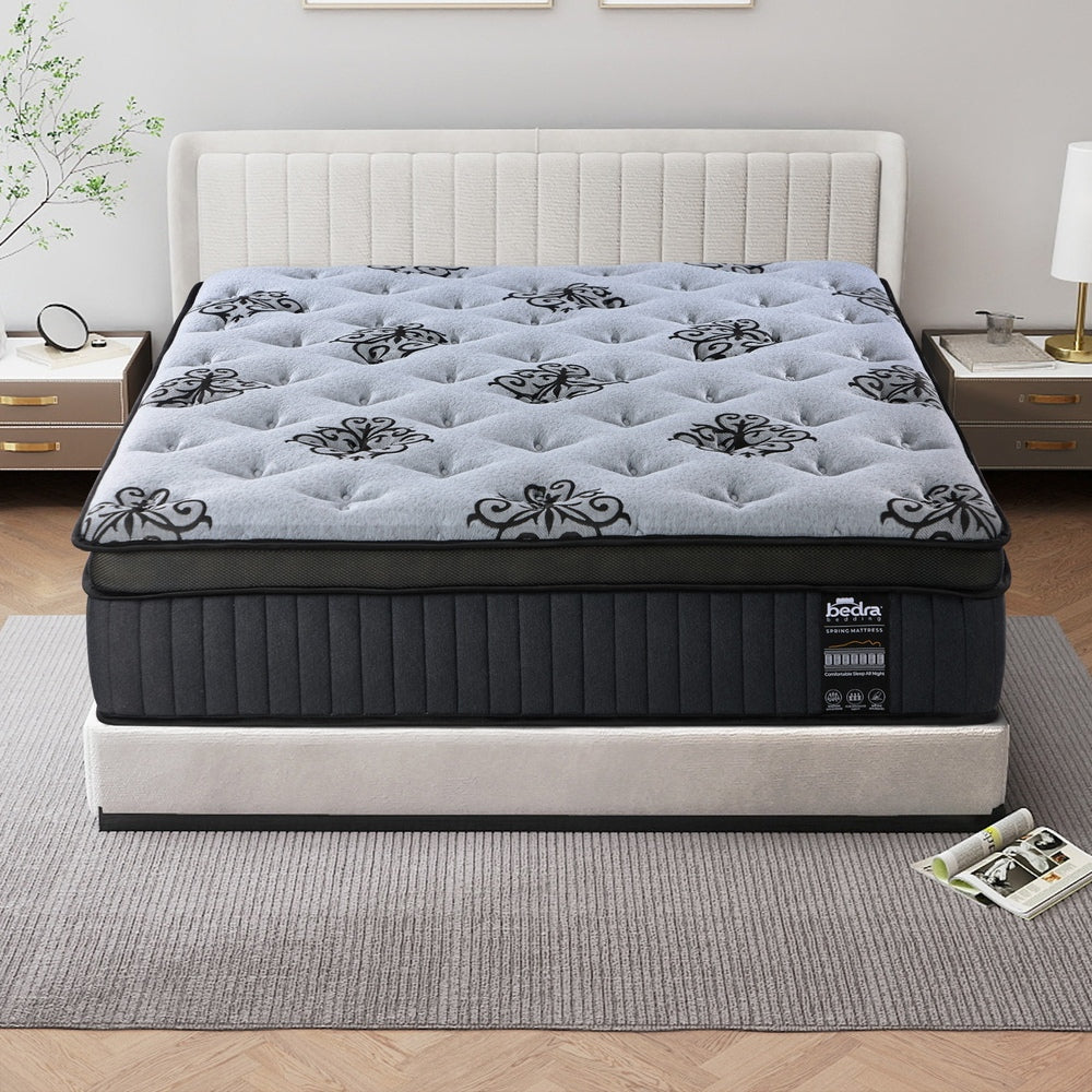 Bedra Mattress Bamboo Pocket Spring Euro Top Medium Firm 32CM Thick