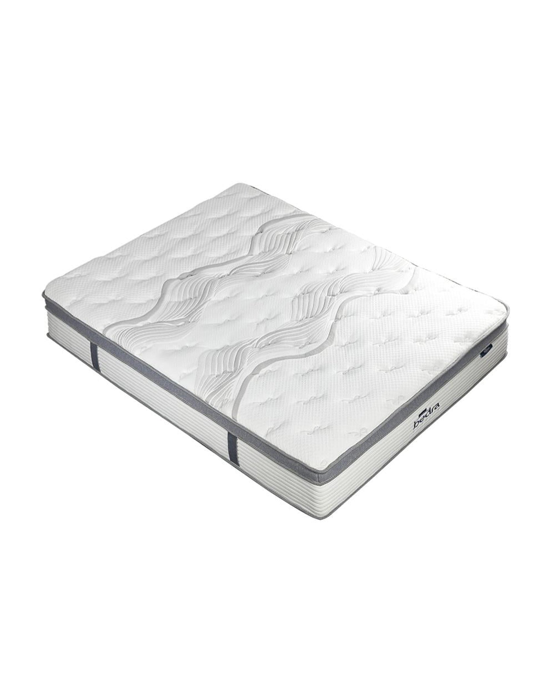 Mattress Euro Top Bed Mattress Pocket Spring Medium Firm 34cm 7 Zone Bedra