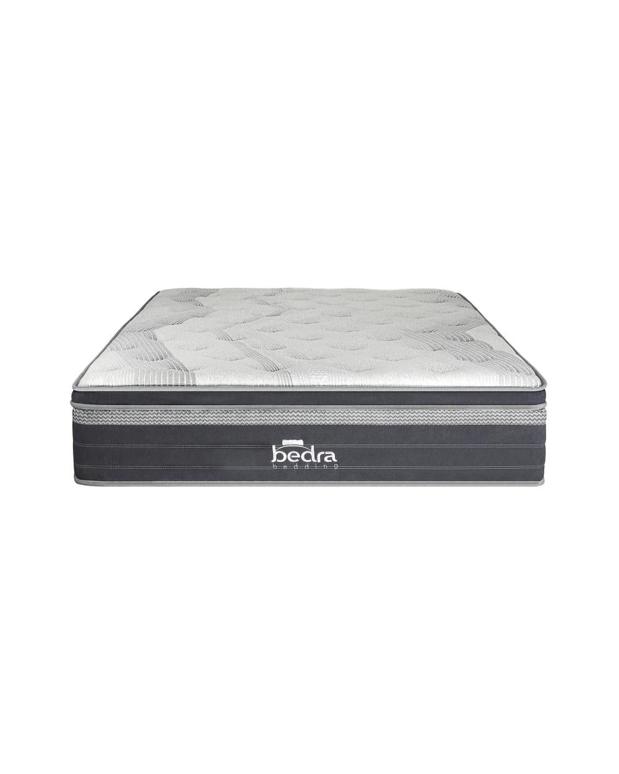 Mattress Breathable Spring Euro Top Natural Latex Foam 36cm 7 zone Bedra