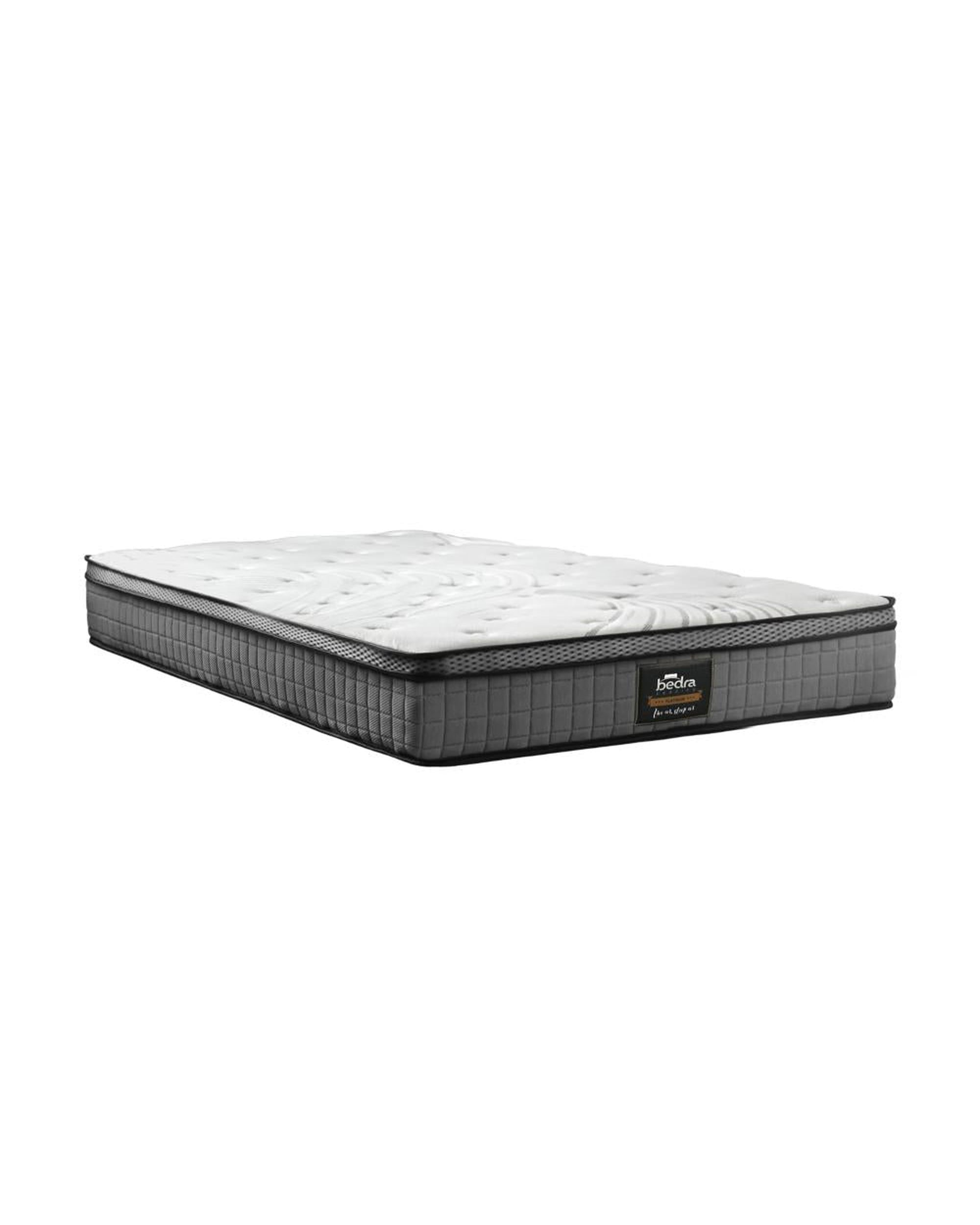 Mattress Bed Spring Mattress 4D Mesh Euro Top Medium Foam 22cm Bedra