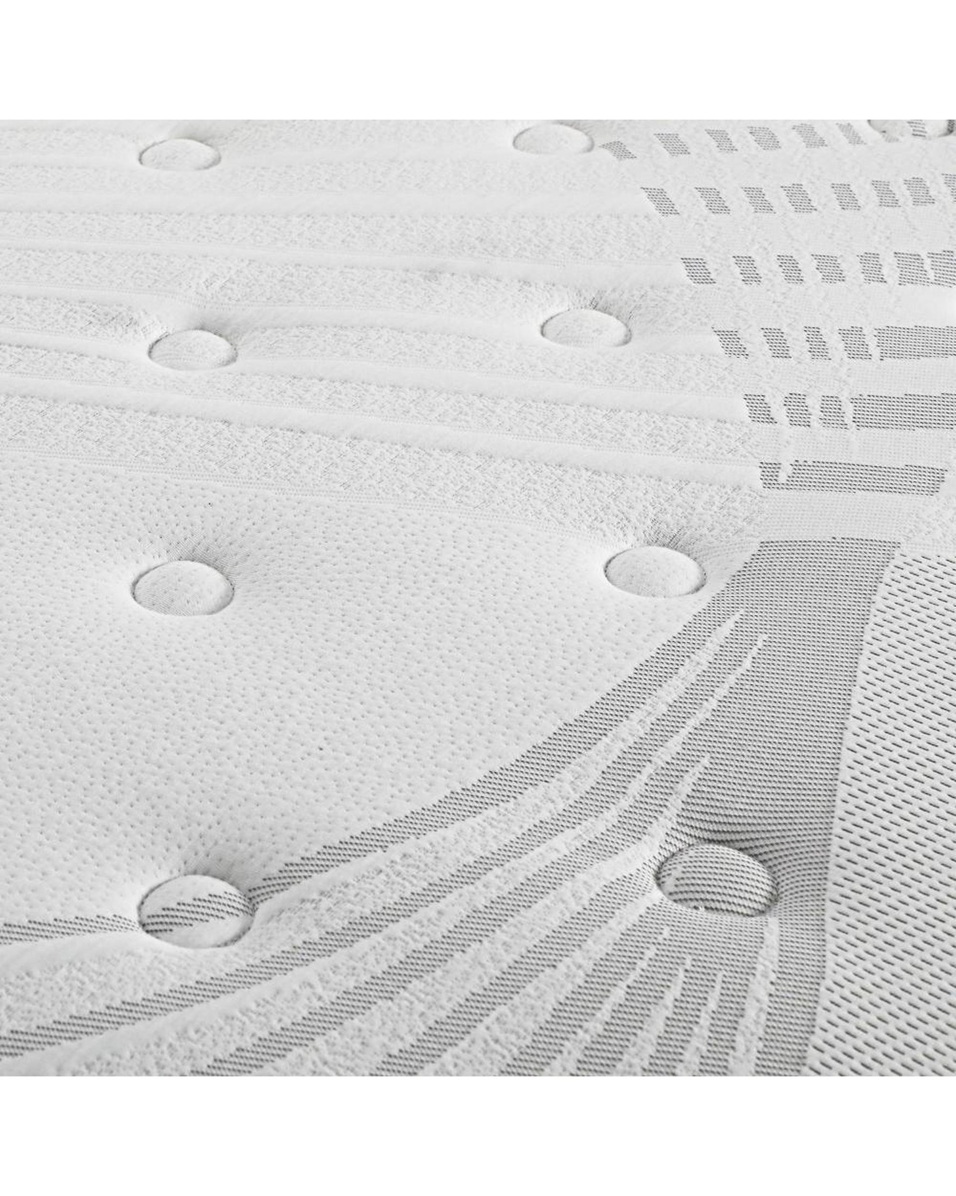 Mattress Bed Spring Mattress 4D Mesh Euro Top Medium Foam 22cm Bedra