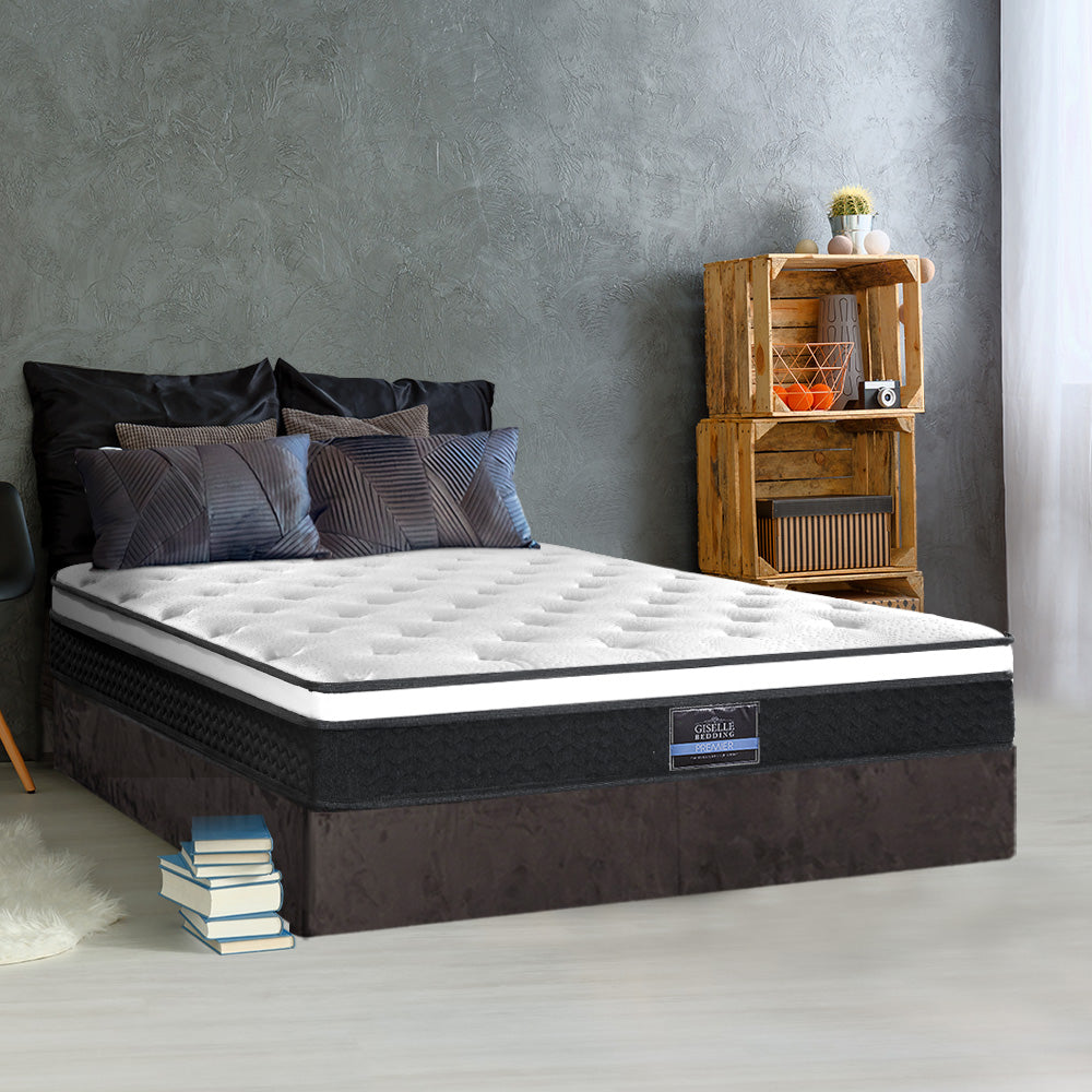 Euro Top & Bonnell Spring Foam 21cm Mattress - Medium