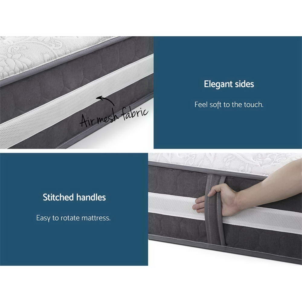 30cm Devine Mattress Bed 7 Zone - Medium Firm