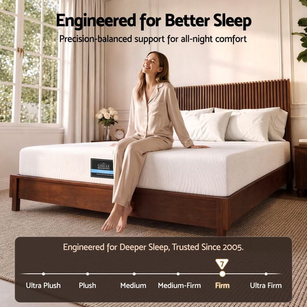 Giselle Bedding 25cm Hybrid Mattress Soft Knitted Fabric Edge Support Gel Foam