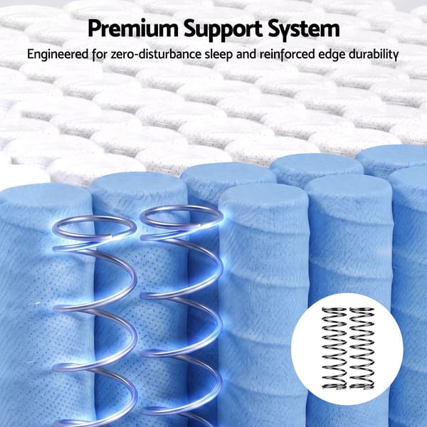 Giselle Bedding 25cm Hybrid Mattress Soft Knitted Fabric Edge Support Gel Foam
