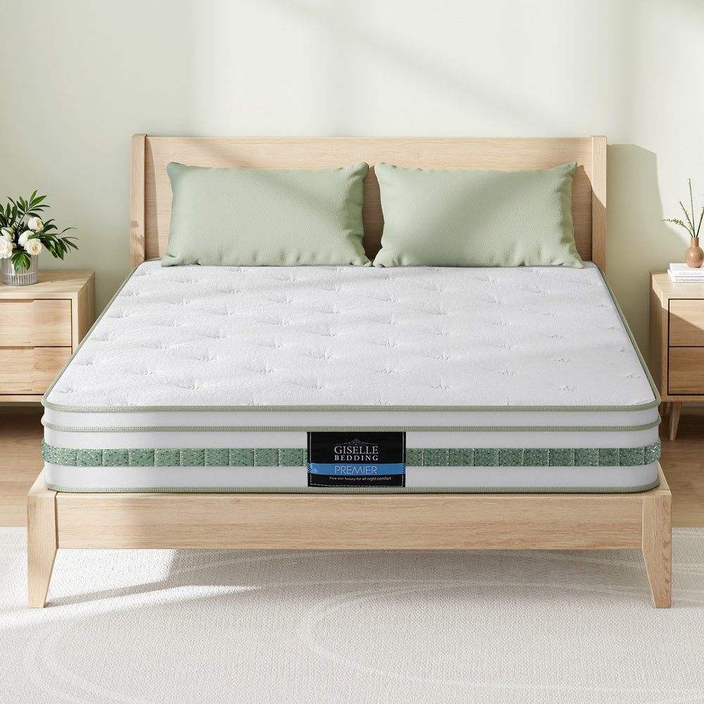20cm Mattress Queen Green Tea Mattresses Giselle
