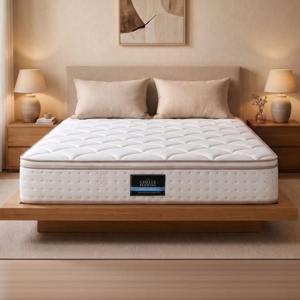 Giselle Bedding 30Cm Spring Mattress Tencel Cover 5-Zone Firm Back Support