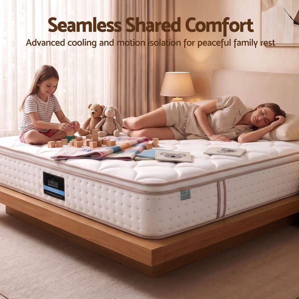 Giselle Bedding 30Cm Spring Mattress Tencel Cover 5-Zone Firm Back Support