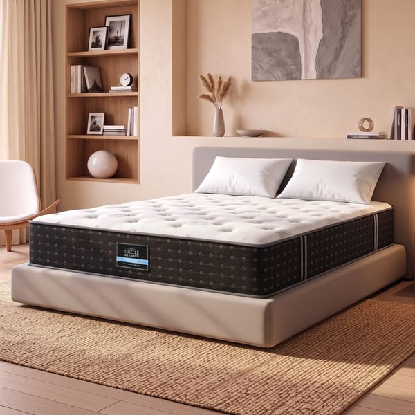 Giselle Bedding Reversible Spring Mattress Cashmere Cover Gel Foam Firm 35cm