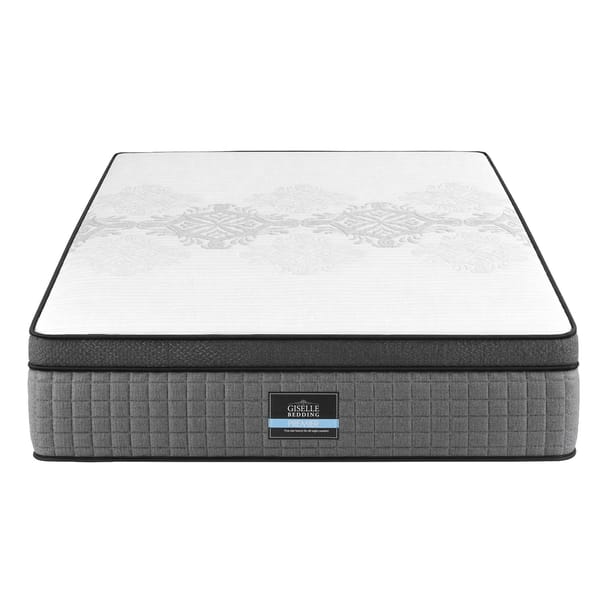 Giselle Bedding 37cm 4-in-1 Adjustable Firmness Cooling Gel Memory Foam Dual-Zone Flippable for Couples