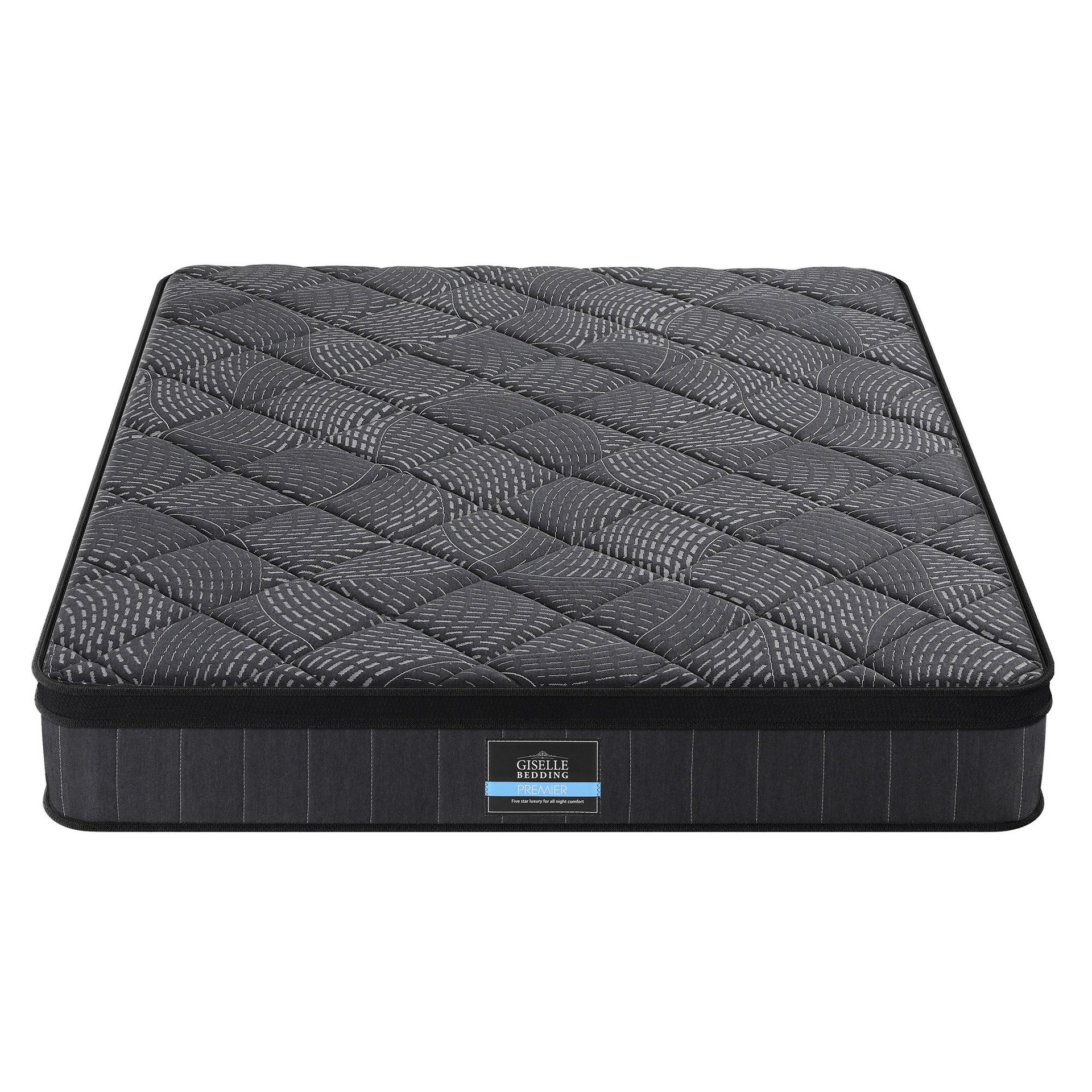 Giselle Bedding Mattress 25Cm Pocket Spring Latex Euro Top Medium Firm Bed