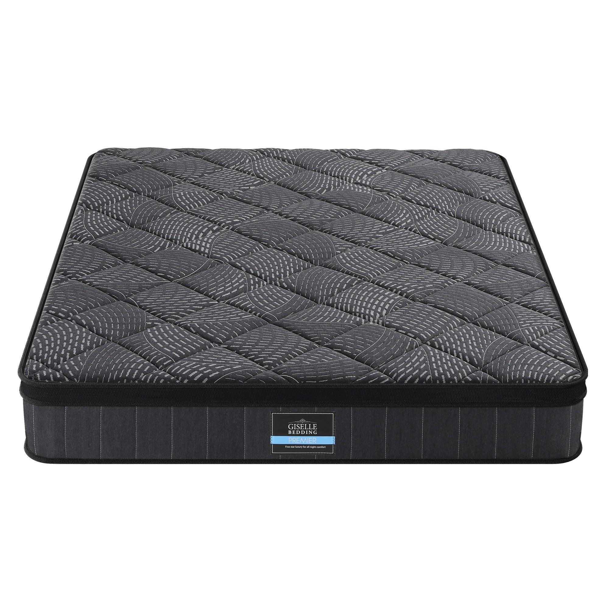 Giselle Bedding Mattress 25Cm Pocket Spring Latex Euro Top Medium Firm Bed