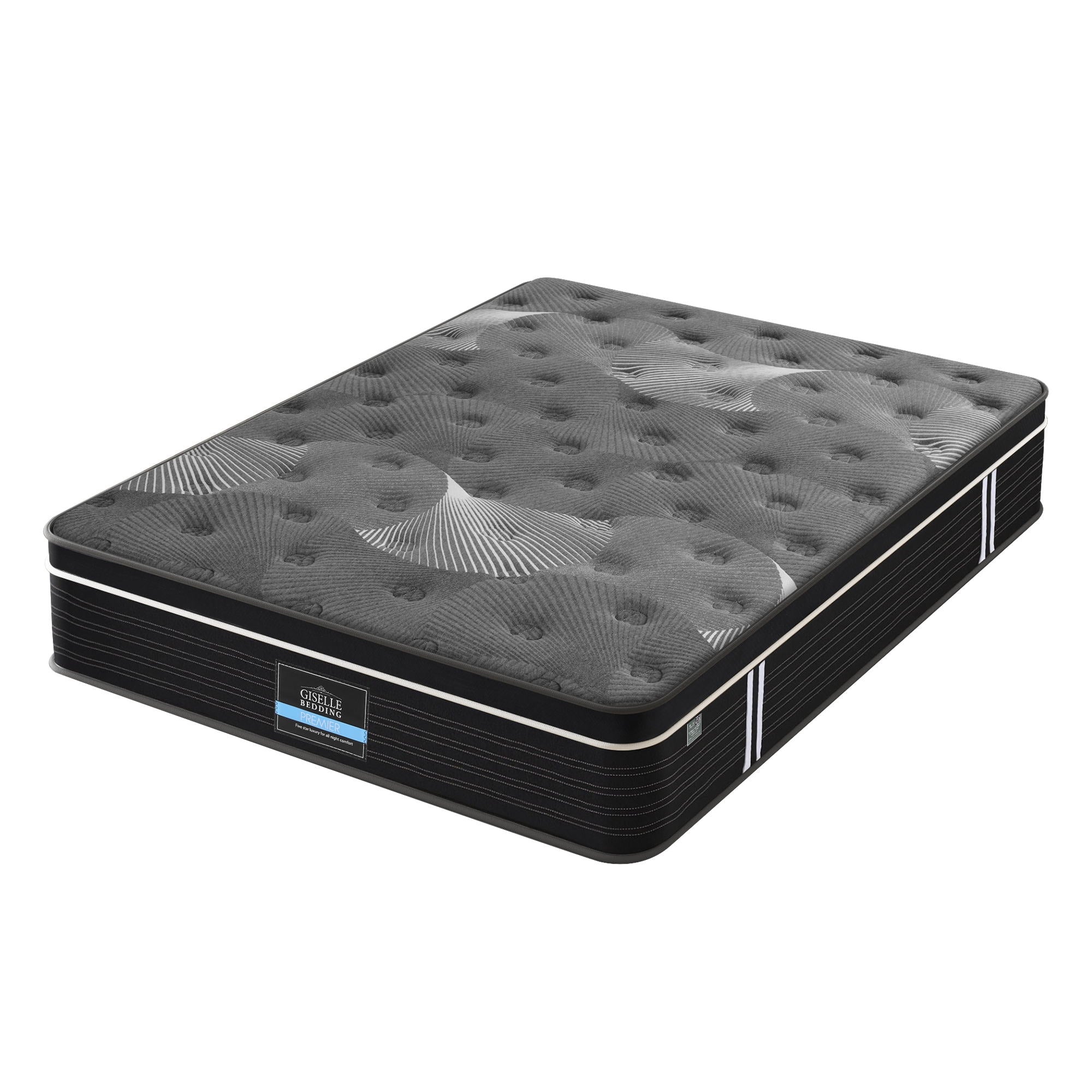 Giselle Bedding Mattress 35Cm Euro Top With Graphene Cooling Comfort Medium Firm