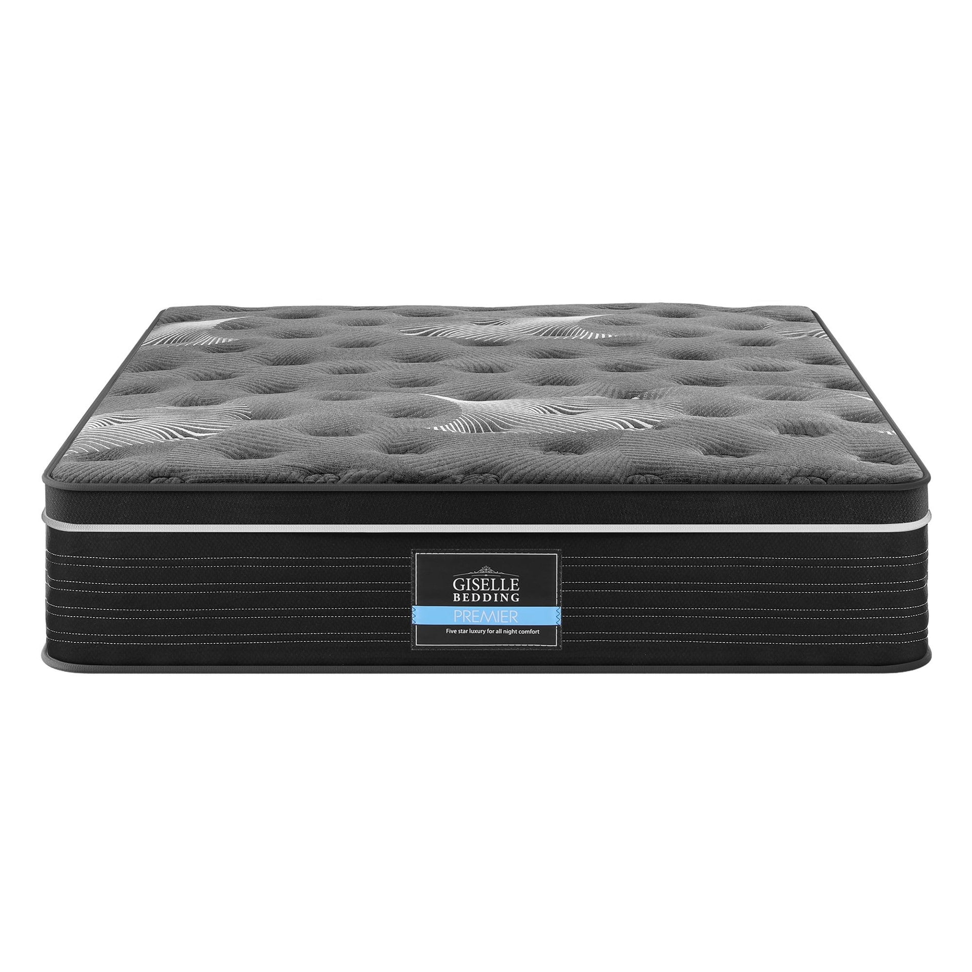 Giselle Bedding Mattress 35Cm Euro Top With Graphene Cooling Comfort Medium Firm
