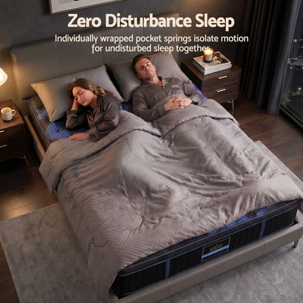 Hybrid Mattress with Cooling Gel Memory Foam and Edge Support