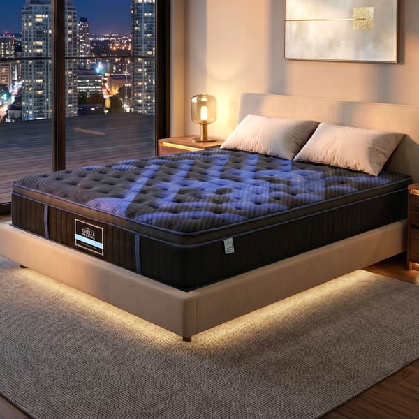 Hybrid Mattress with Cooling Gel Memory Foam and Edge Support