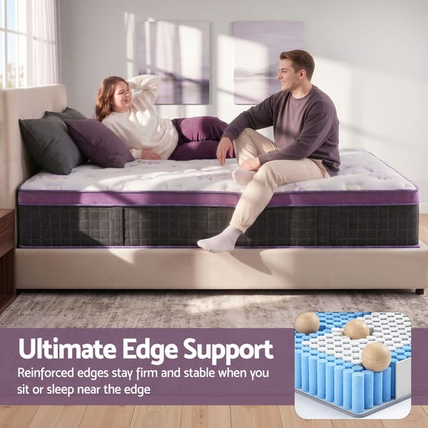 Euro Top Mattress Firm Pocket Spring Edge Support