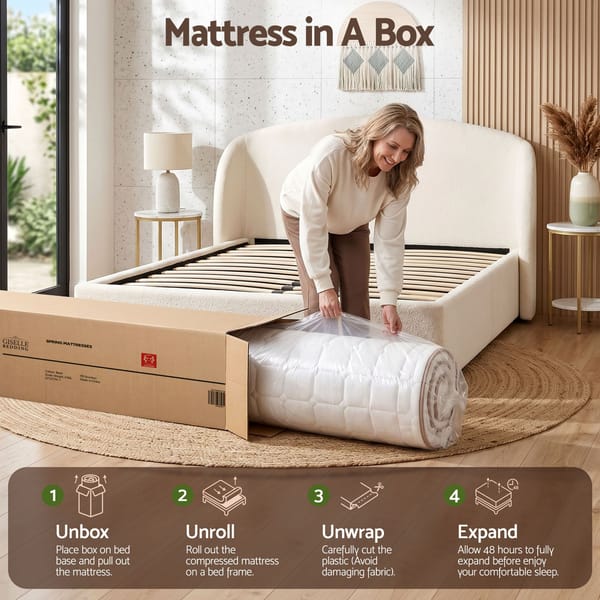 Mattress Pocket Spring for Bedroom or Guest Room - Firm