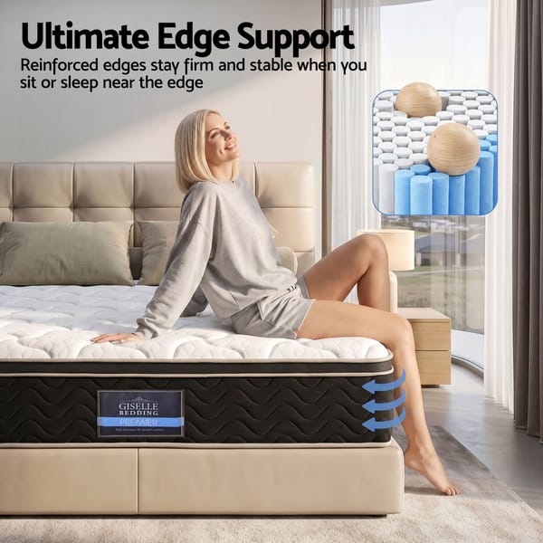 35cm Mattress Firm with Copper Memory Foam and Edge Support