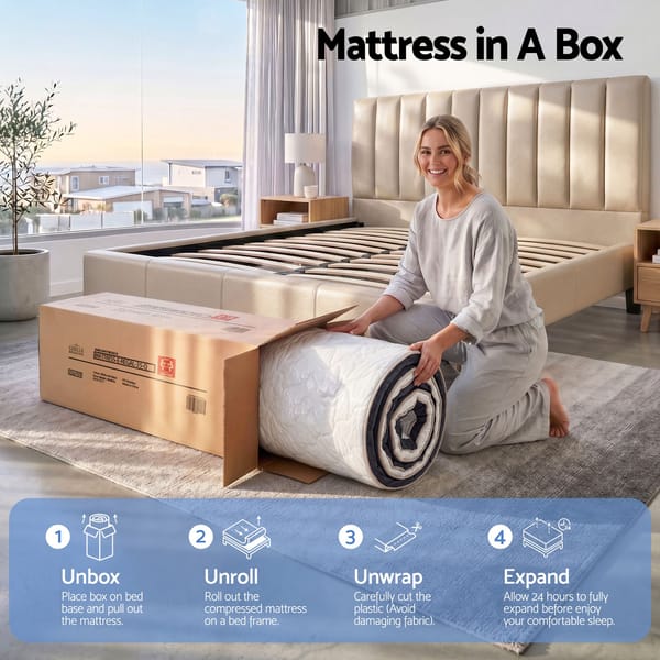35cm Mattress Firm with Copper Memory Foam and Edge Support