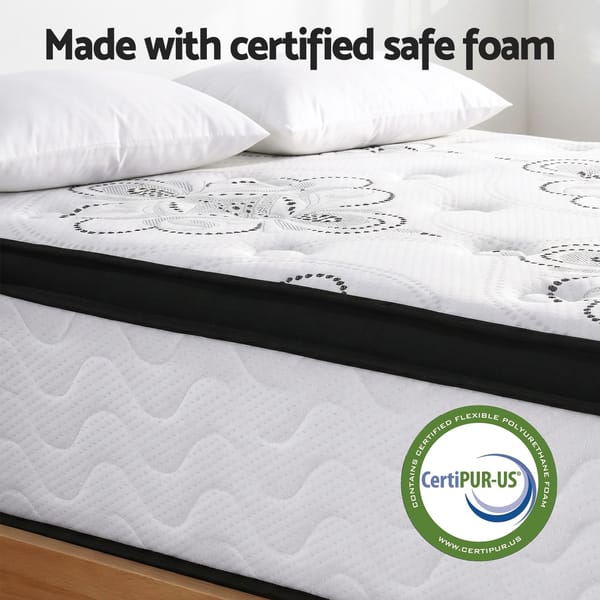 Mattress 30cm Pocket Spring Euro Top Medium Firm Foam