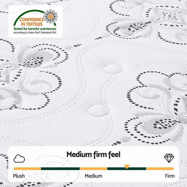 Mattress 30cm Pocket Spring Euro Top Medium Firm Foam