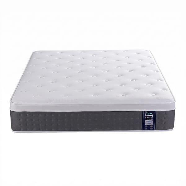 Levitex Lumbar Support, 5-Zone Pocket Springs & 2-Row Hardened Edges for Deep Sleep, Cooling Gel Memory & Egg-Crate Foam Mattress
