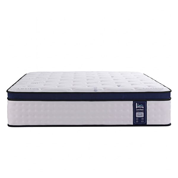 Levitex 35CM Mattresses Gel Memory Foam and 7-Zone Ergonomic Pocket Spring, Anti-Roll Dual-Row Edge, Undisturbed Deep Sleep For Restless Couples, Triple Cooling System