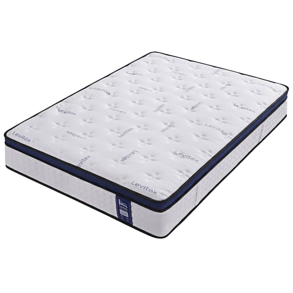 Levitex 35CM Mattresses Gel Memory Foam and 7-Zone Ergonomic Pocket Spring, Anti-Roll Dual-Row Edge, Undisturbed Deep Sleep For Restless Couples, Triple Cooling System
