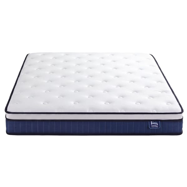 Levitex 23CM With Pocket Spring & Cooling Gel Foam, Medium-Firm Full-Body Support, Mattresses In A Box