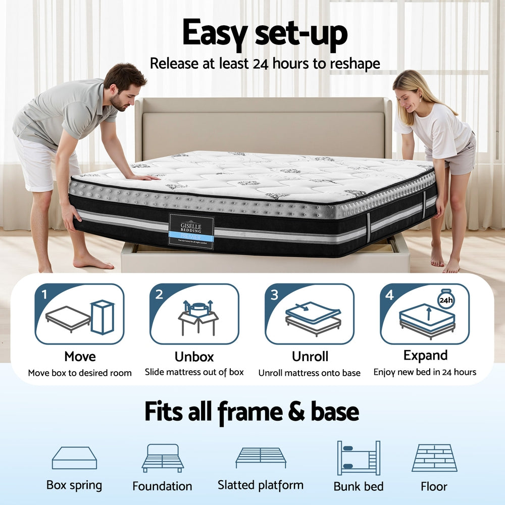 35cm Mattress Bed 7 Zone - Medium Firm