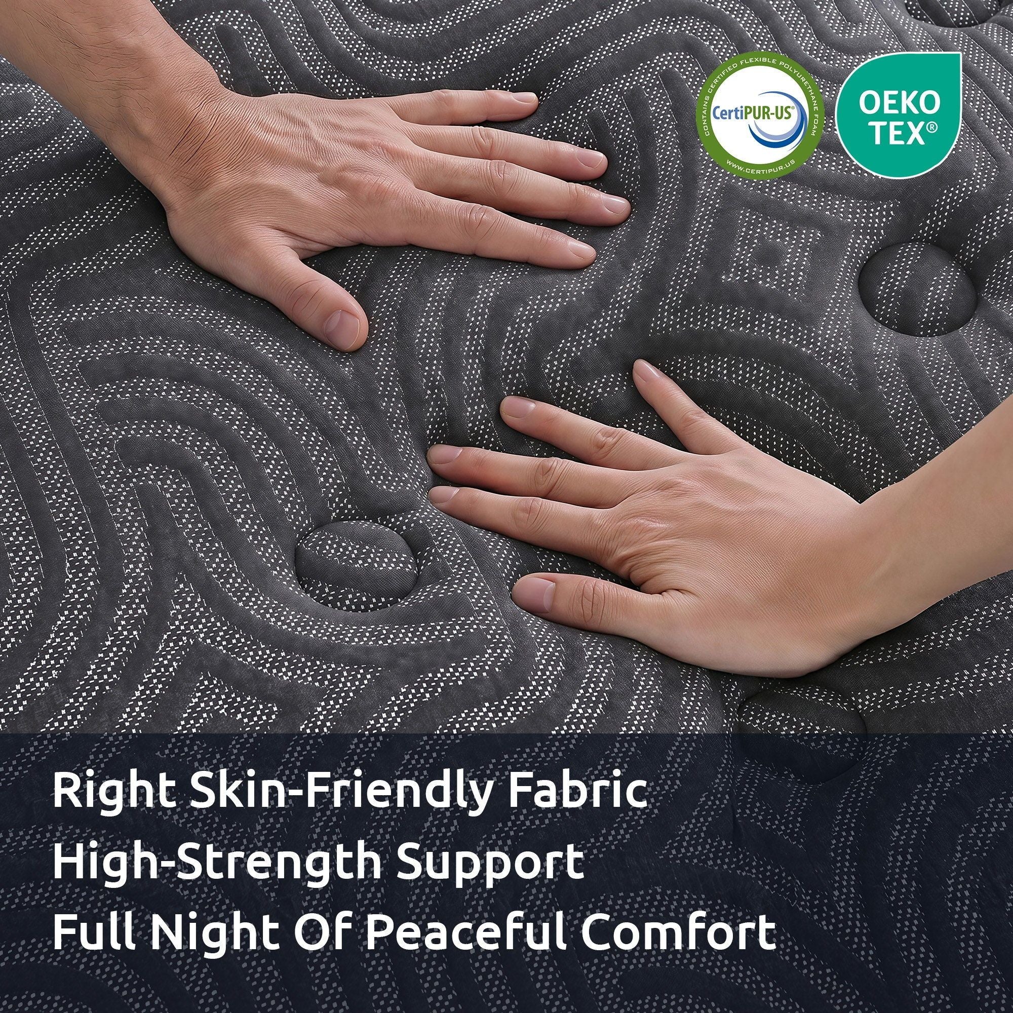 Levitex 34cm 5-Zone Gel Hybrid Mattress with Edge Support